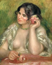 Gabrielle med en ros, 1911